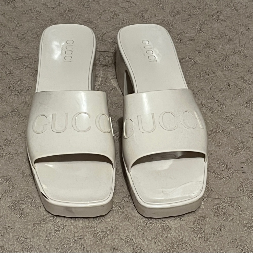 Gucci Rubber Slides - 42 - Picture 2 of 7